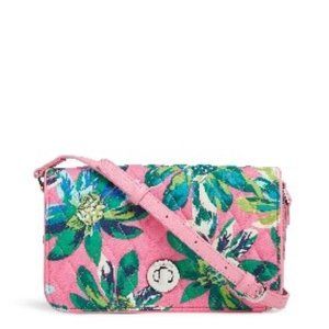 Vera Bradley Turnlock Crossbody, Tropical Paradise